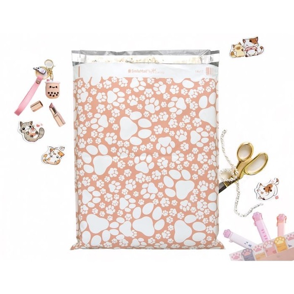 25pcs Paw Print Poly Mailers - Picture 2 of 2